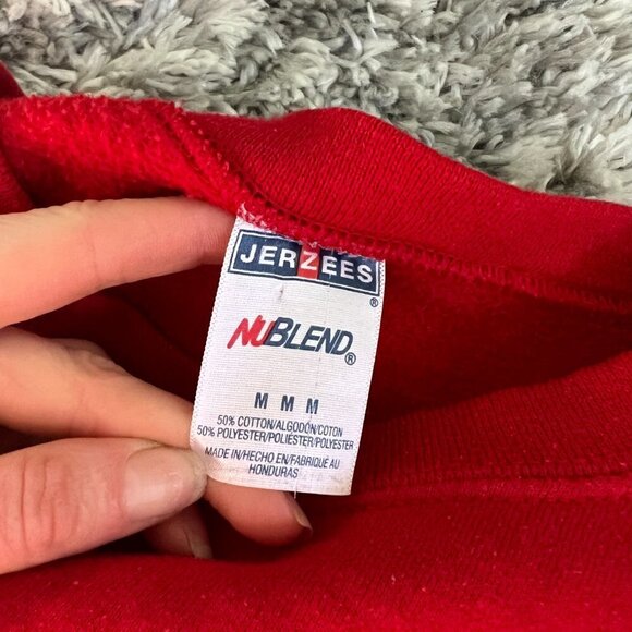 Vintage St. Cloud State Huskies Red Oversized Crewneck Sweatshirt - Picture 7 of 7